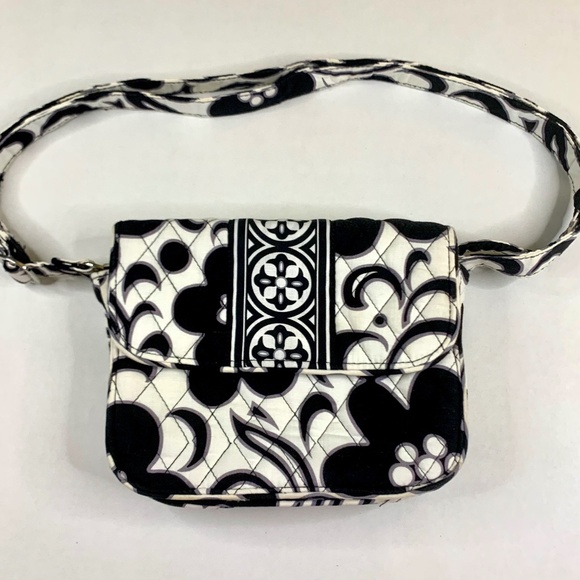 Vera Bradley Night and Day Quilted Navy Blue and White crossbody shoulder bag - Picture 1 of 16
